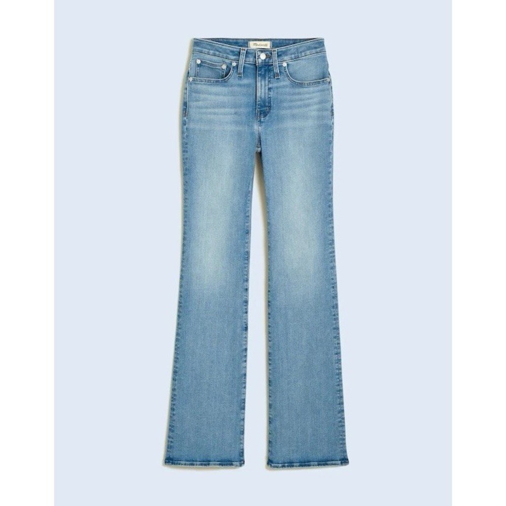 Madewell Mid-Rise Kick Out Jeans Womens 32 Blue Kick Flare‎ Stretch